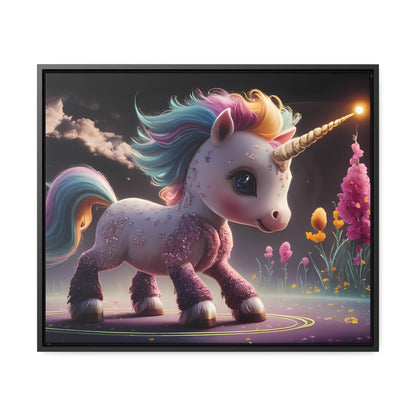 "Twilight Spark of the Enchanted Meadow" - Gallery Canvas Wraps, Horizontal Frame