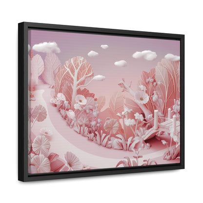 Whimsical Dawn Garden - Gallery Canvas Wraps, Horizontal Frame