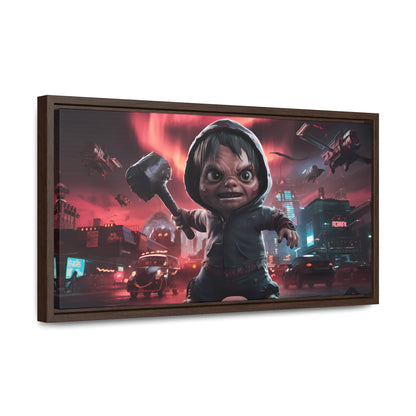 "Revenge of the Tiny Titan" - Gallery Canvas Wraps, Horizontal Frame