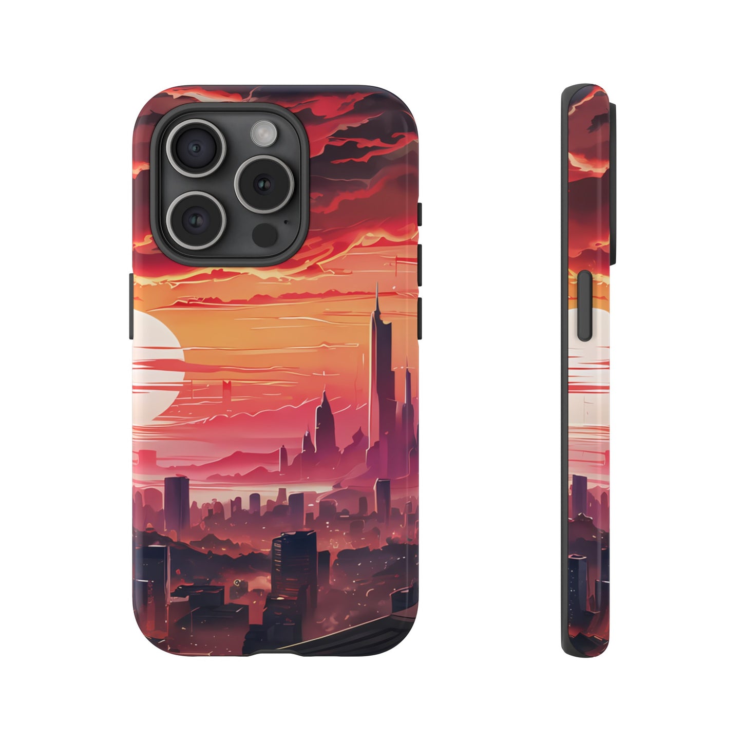 Anime City at Dawn - Smartphone Tough Cases