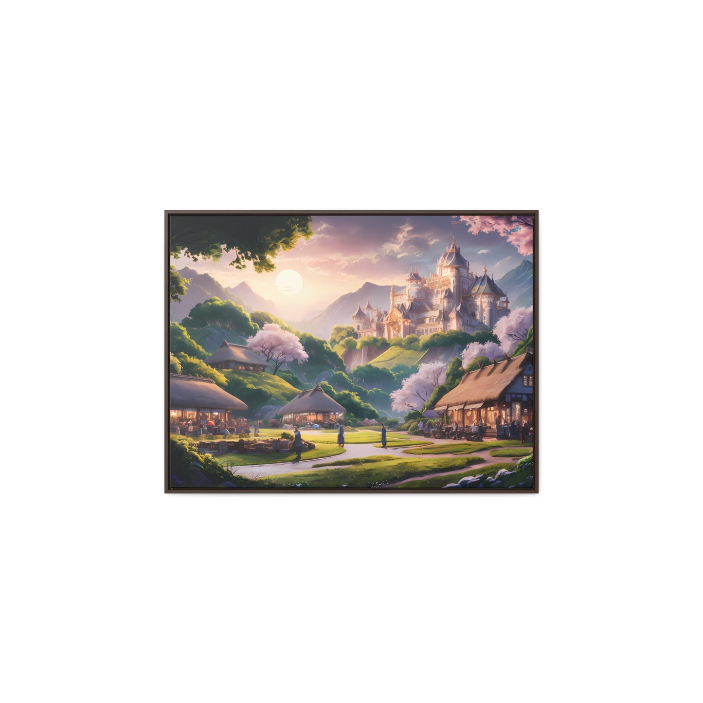 "Whispers of the Twilight Kingdom" - Gallery Canvas Wraps, Horizontal Frame