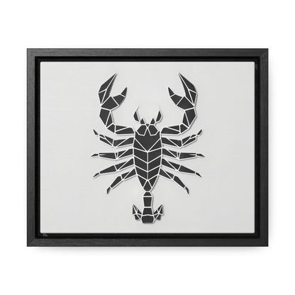 Geometric Scorpion Icon - Gallery Canvas Wraps, Horizontal Frame