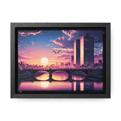 Twilight Reflections - Gallery Canvas Wraps, Horizontal Frame