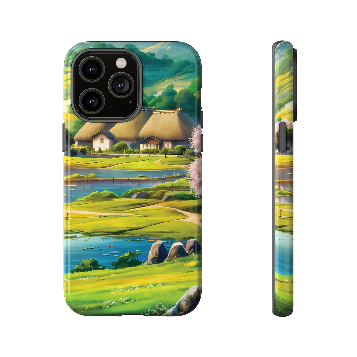 Idyllic Anime Village - Smartphone Tough Cases