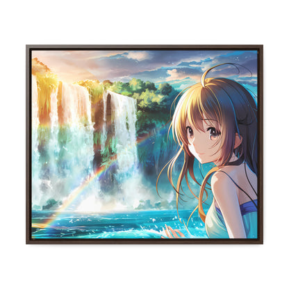 Whispers of the Waterfall - Gallery Canvas Wraps, Horizontal Frame