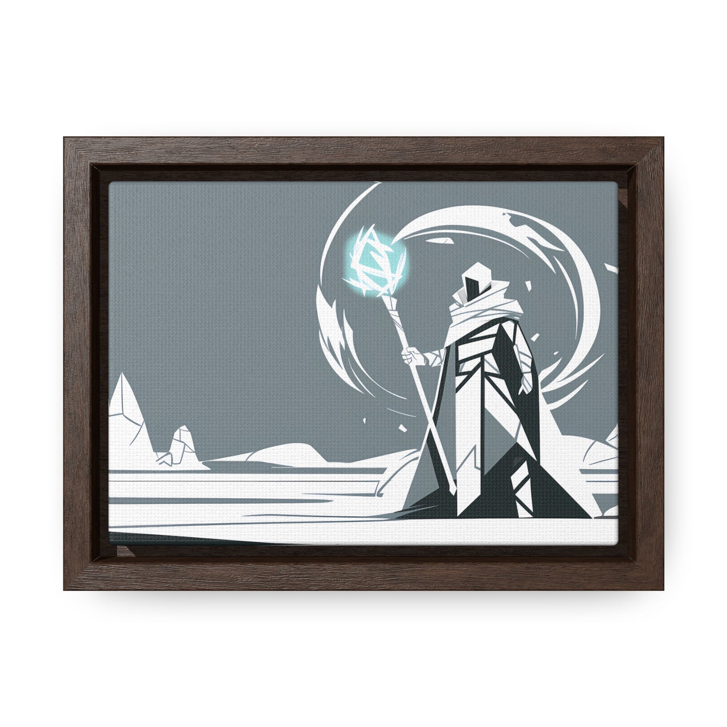 Mage of the Frozen Wastes - Gallery Canvas Wraps, Horizontal Frame