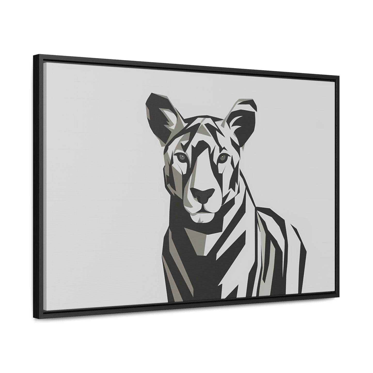 "Monochrome Majesty" - Gallery Canvas Wraps, Horizontal Frame