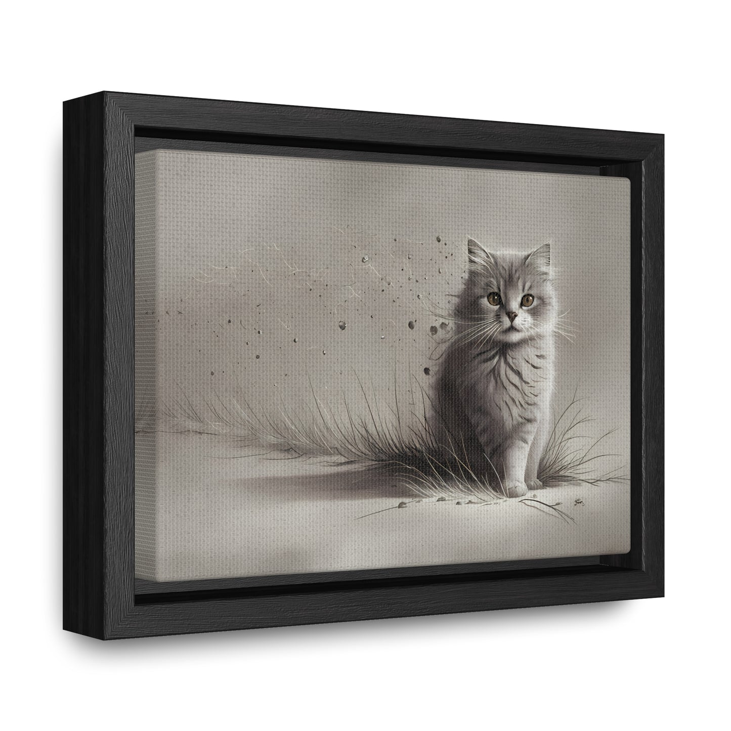 Whiskers in the Wind - Gallery Canvas Wraps, Horizontal Frame