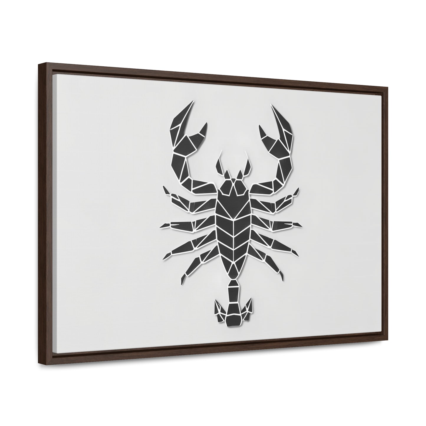 Geometric Scorpion Icon - Gallery Canvas Wraps, Horizontal Frame