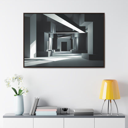 Echoes of Geometry - Gallery Canvas Wraps, Horizontal Frame