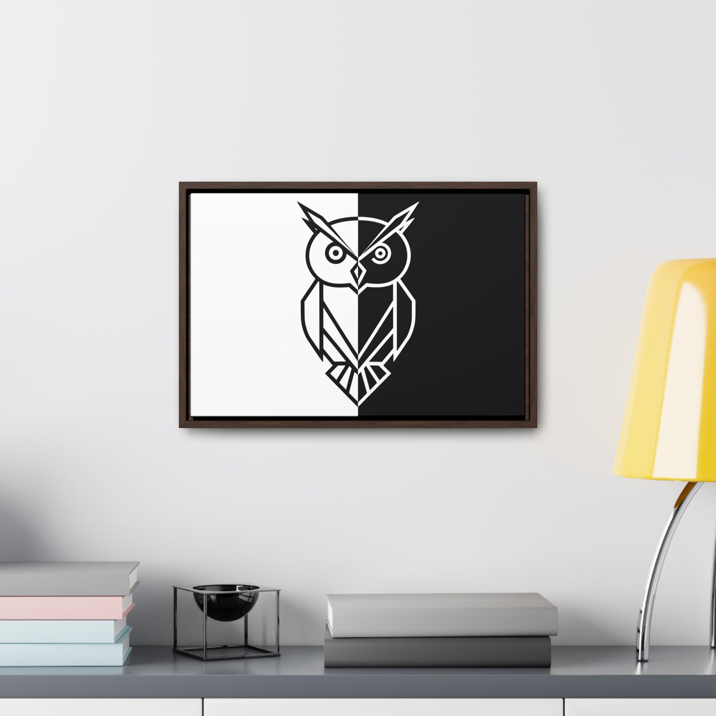 Duality of the Owl - Gallery Canvas Wraps, Horizontal Frame