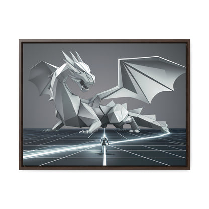 Confrontation in the Digital Realm - Gallery Canvas Wraps, Horizontal Frame