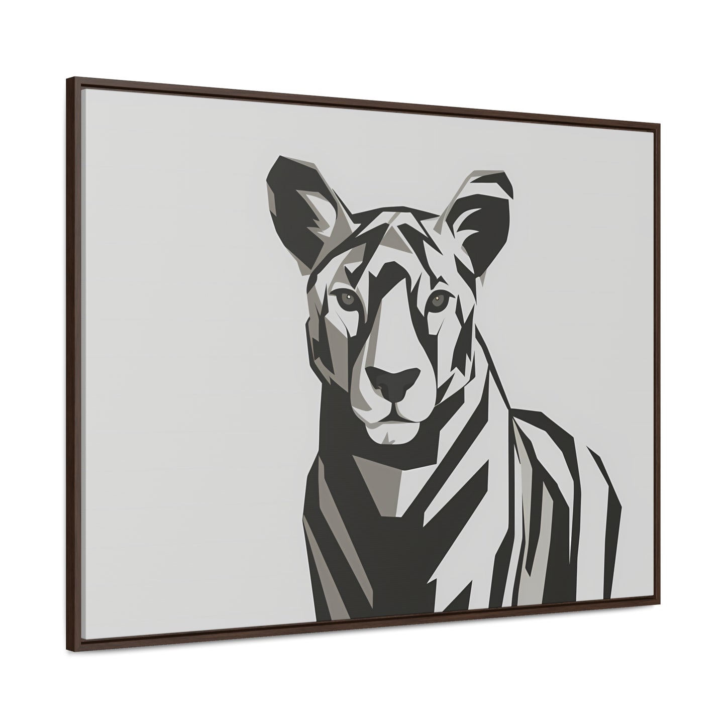 "Monochrome Majesty" - Gallery Canvas Wraps, Horizontal Frame