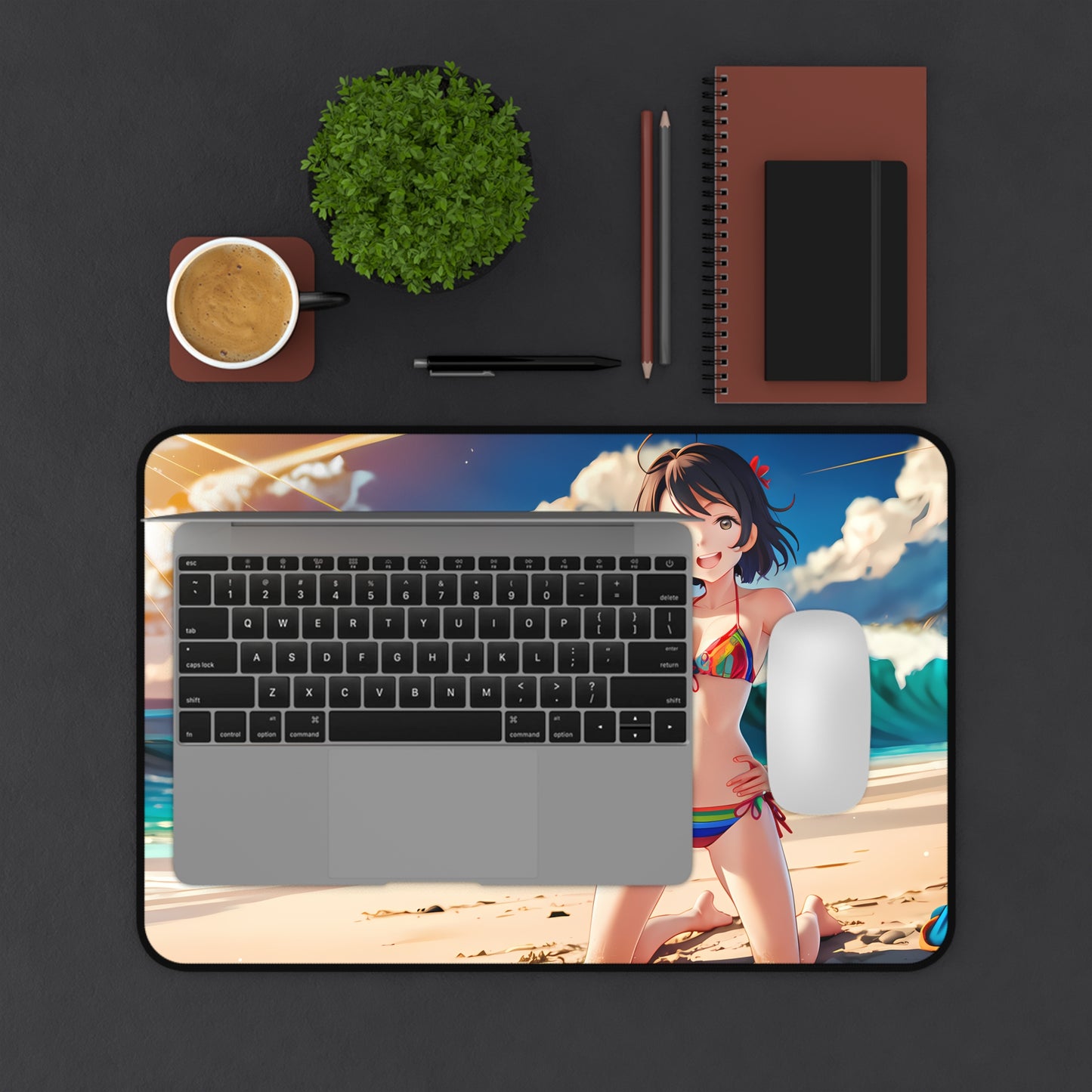 Summer Vibes at the Beach - Desk Mat