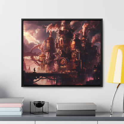 Industrial Twilight - Gallery Canvas Wraps, Horizontal Frame