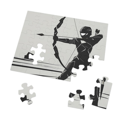 Archer in Shadow Armor - Jigsaw Puzzle (30, 110, 252, 500,1000-Piece)