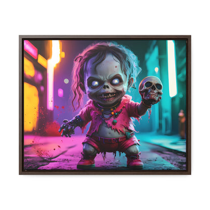 Nightmare in Neon City - Gallery Canvas Wraps, Horizontal Frame