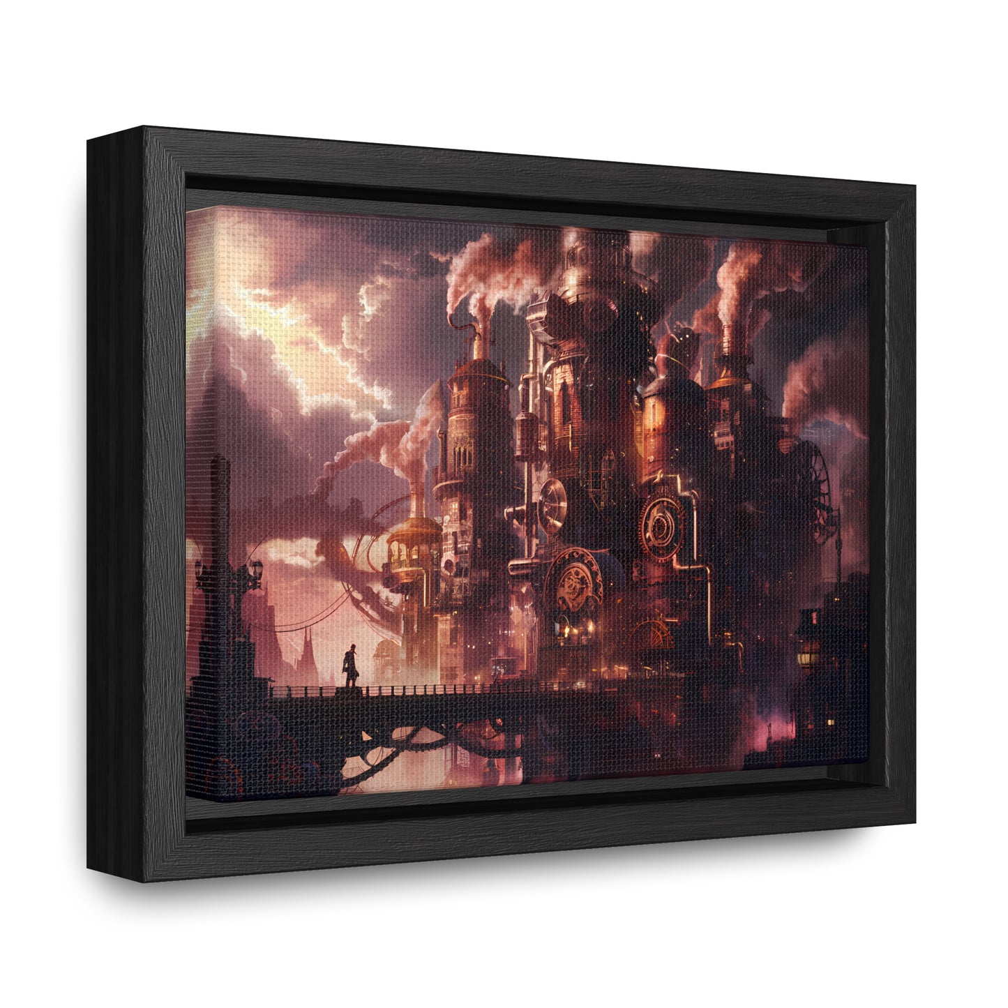 Industrial Twilight - Gallery Canvas Wraps, Horizontal Frame