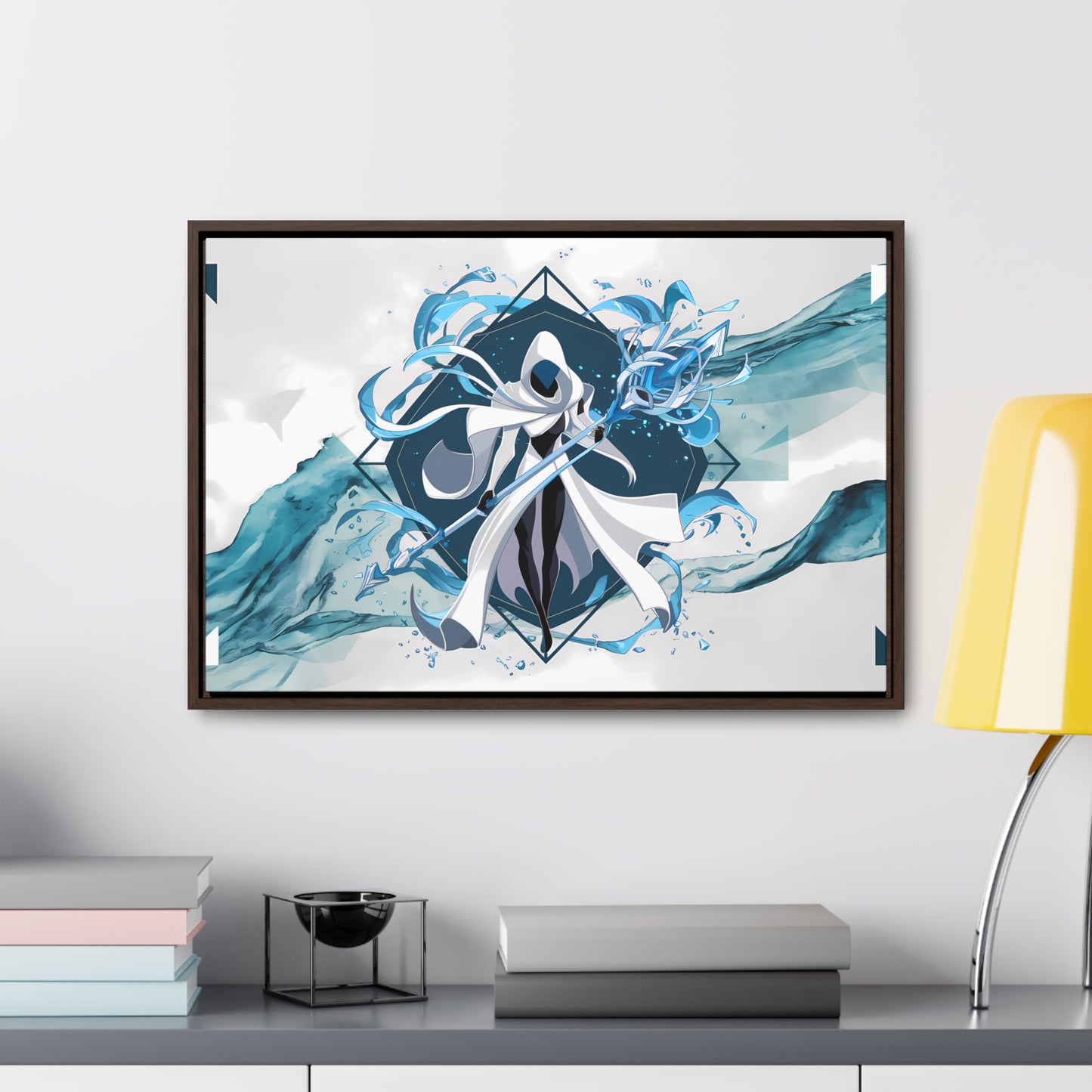 Ethereal Sentinel of the Tides - Gallery Canvas Wraps, Horizontal Frame