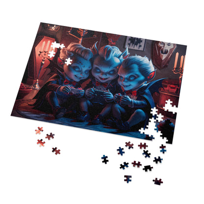 Little Vampires' Game Night - Jigsaw Puzzle (30, 110, 252, 500,1000-Piece)