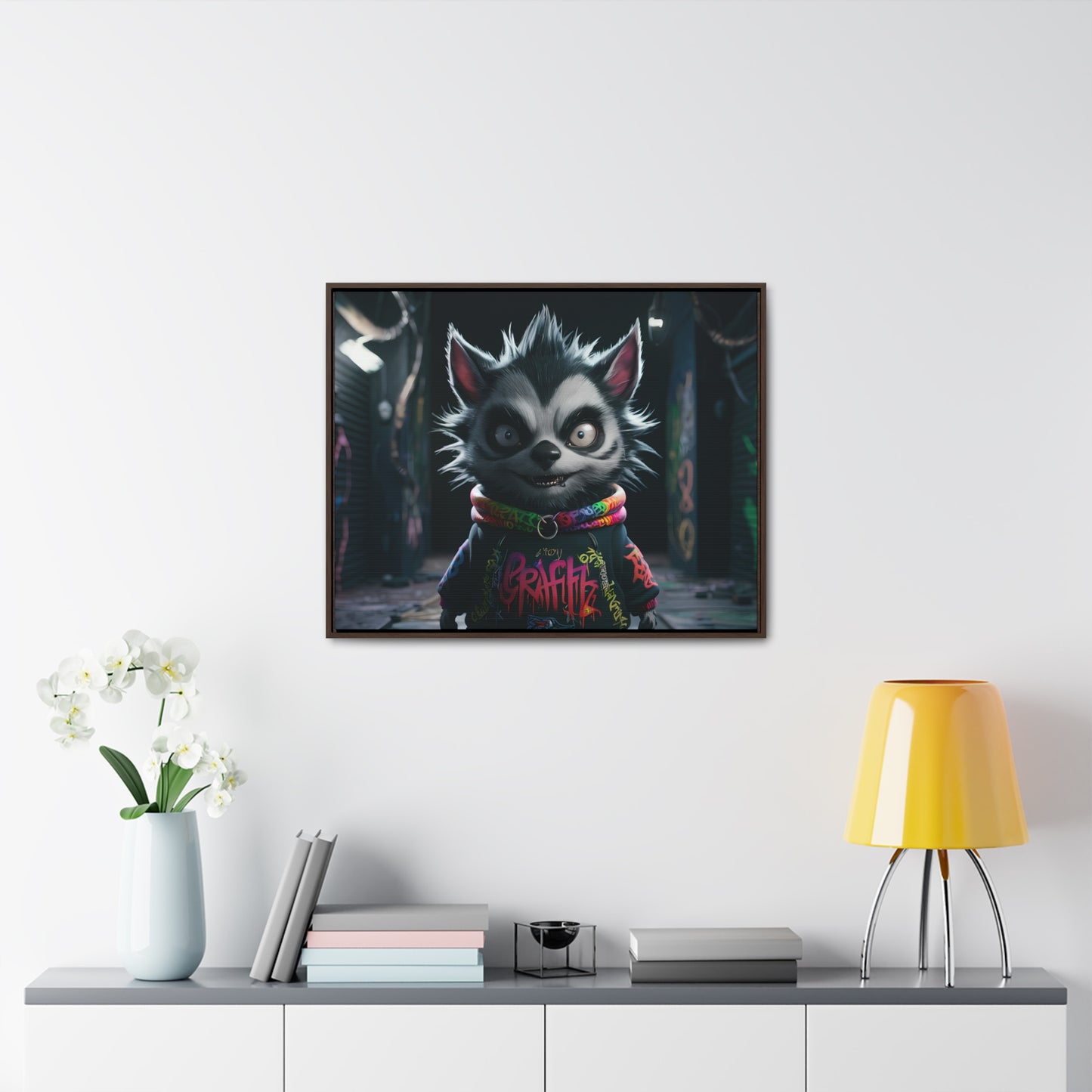 Urban Graffiti Rebel - Gallery Canvas Wraps, Horizontal Frame