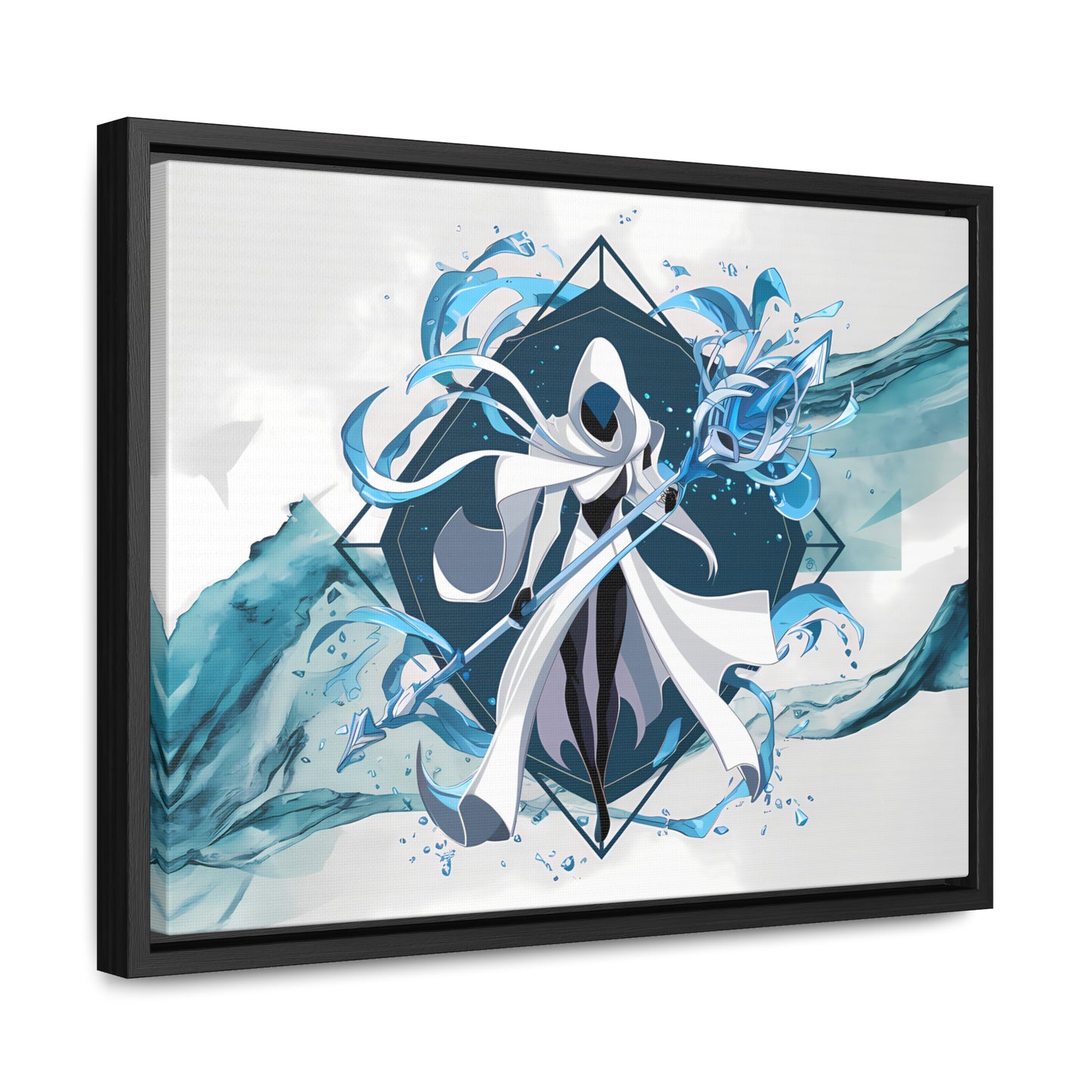 Ethereal Sentinel of the Tides - Gallery Canvas Wraps, Horizontal Frame