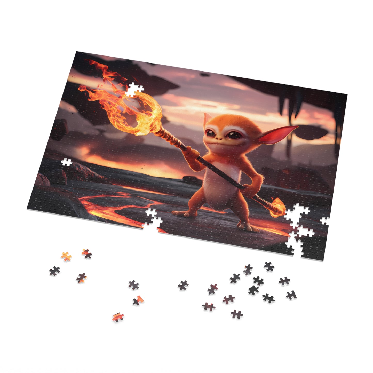 Guardian of the Fiery Realm - Jigsaw Puzzle (30, 110, 252, 500,1000-Piece)