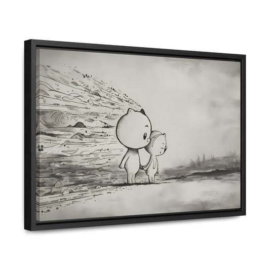 "Together Through the Storm" - Gallery Canvas Wraps, Horizontal Frame