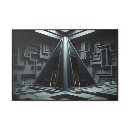 Sanctum of the Obsidian Pyramid - Gallery Canvas Wraps, Horizontal Frame