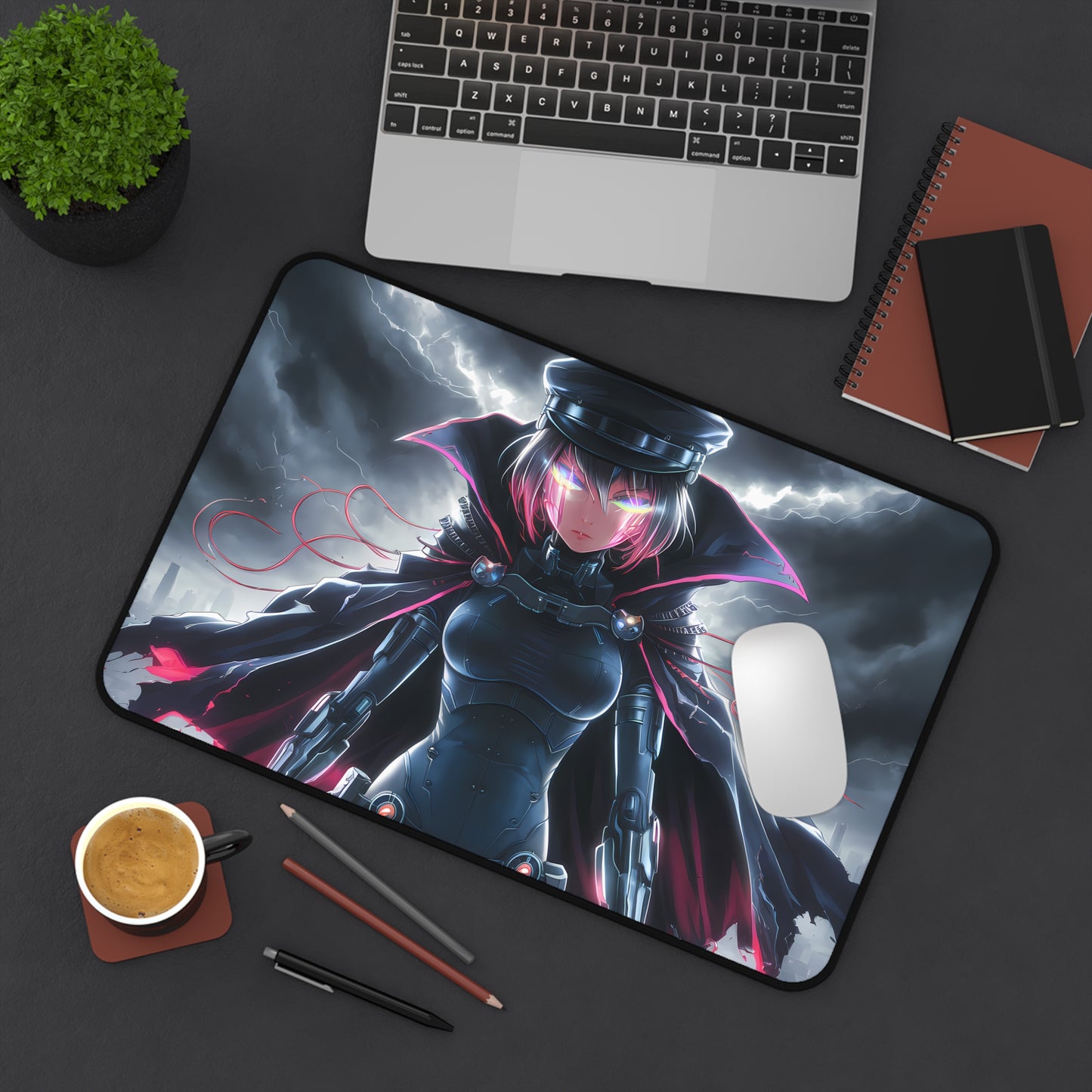 Stormbringer: The Neon Sentinel - Desk Mat