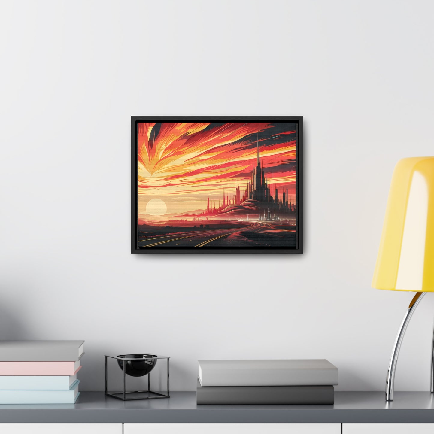 Twilight of the Metropolis - Gallery Canvas Wraps, Horizontal Frame