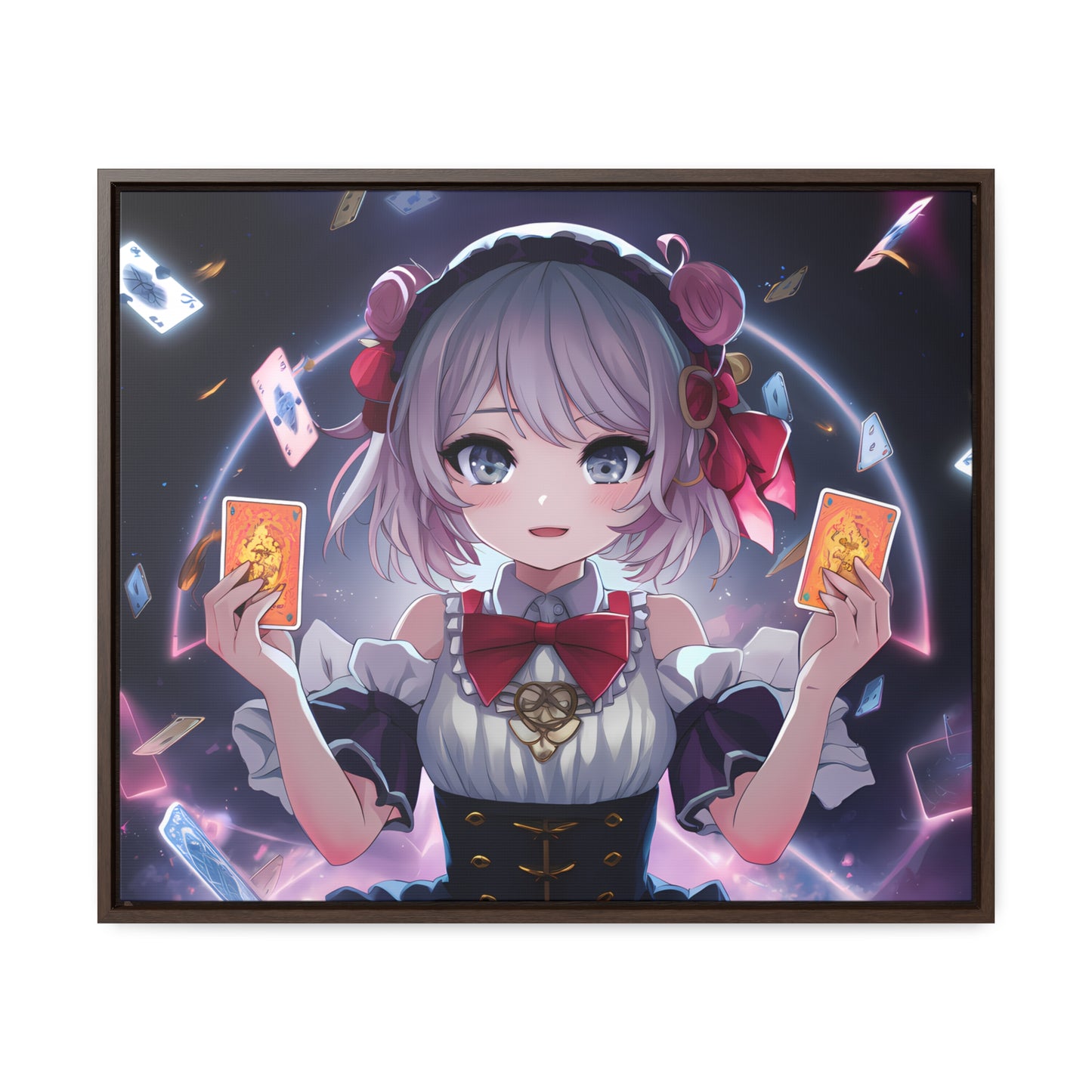 "Arcane Card Mastery" - Gallery Canvas Wraps, Horizontal Frame