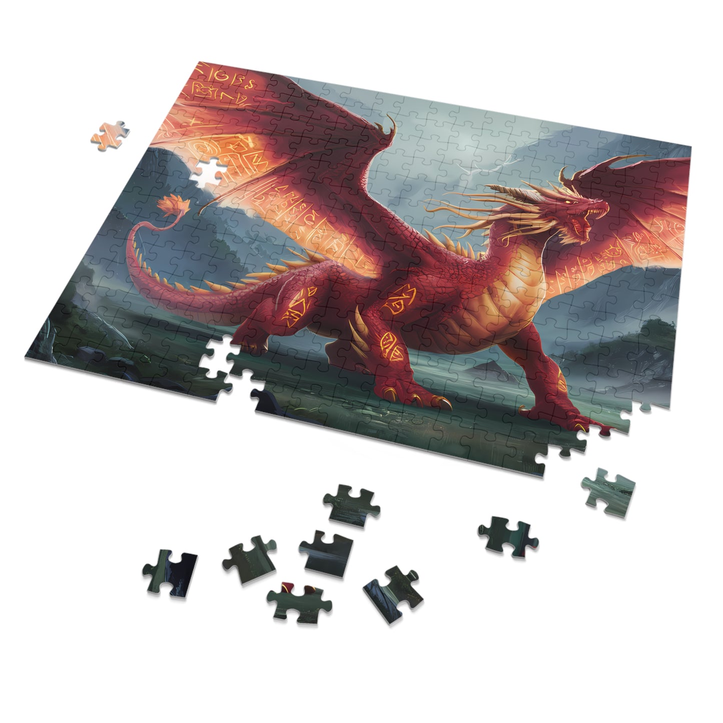 The Inferno Guardian's Roar - Jigsaw Puzzle (30, 110, 252, 500,1000-Piece)