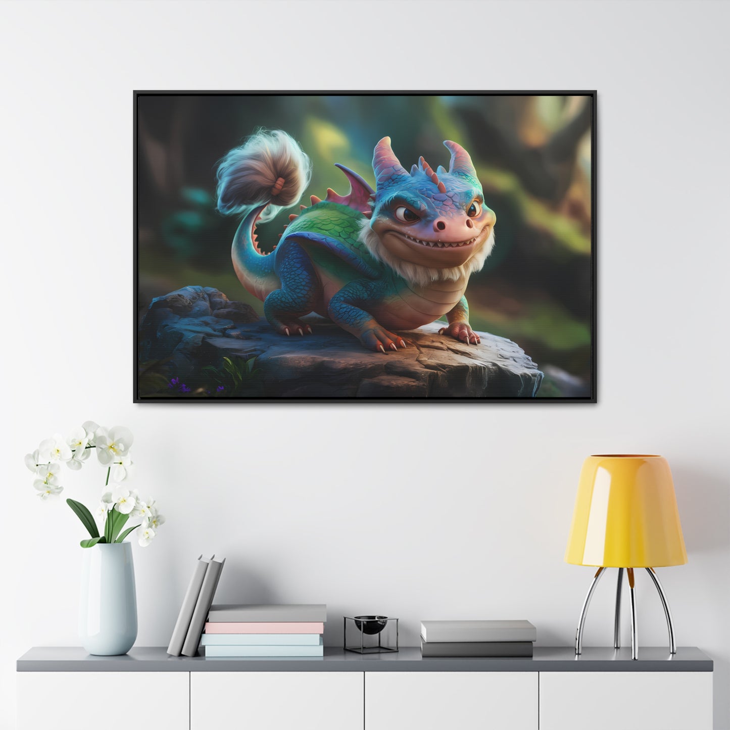 Guardian of the Enchanted Grove - Gallery Canvas Wraps, Horizontal Frame