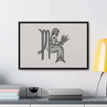 Virgo Lines - Gallery Canvas Wraps, Horizontal Frame