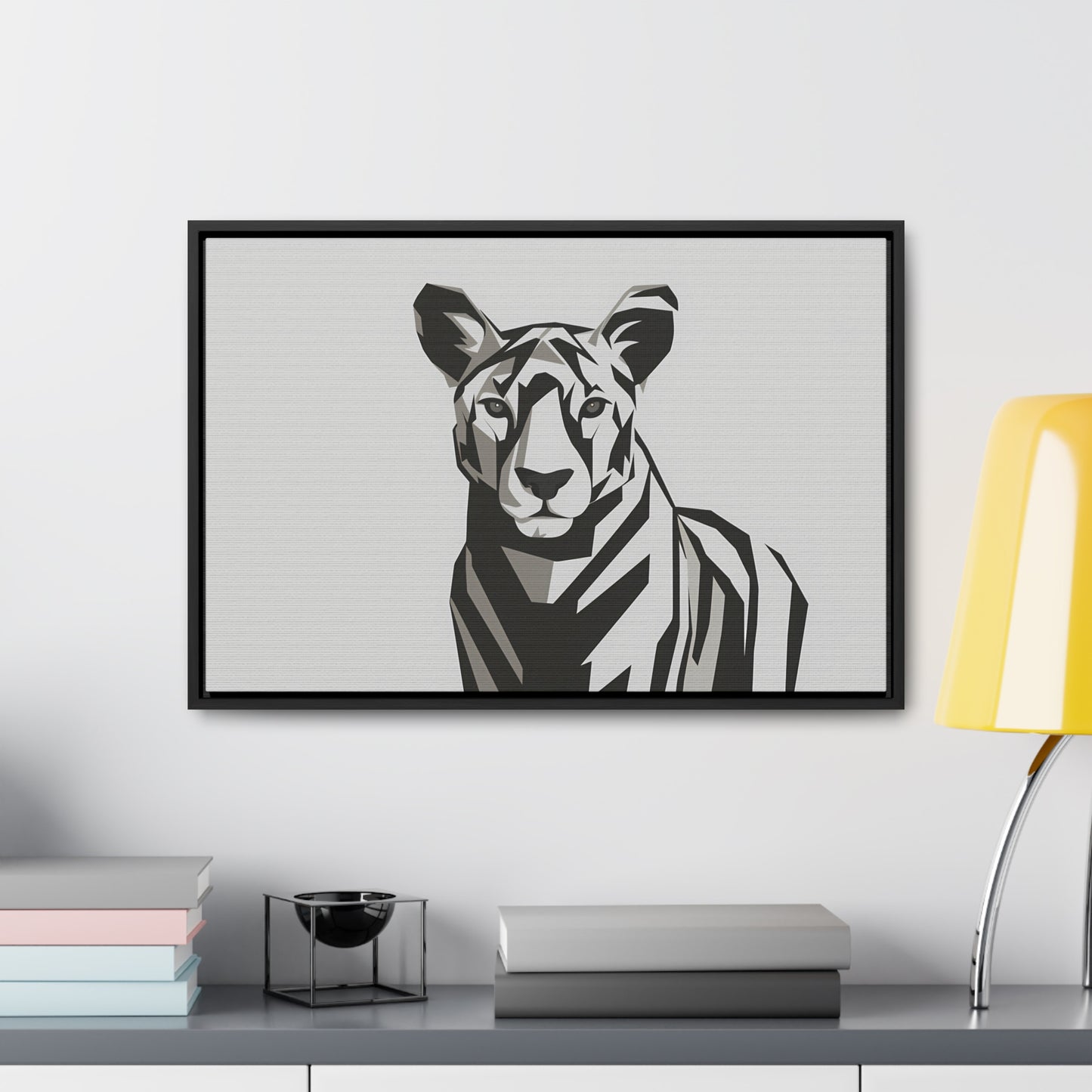 "Monochrome Majesty" - Gallery Canvas Wraps, Horizontal Frame