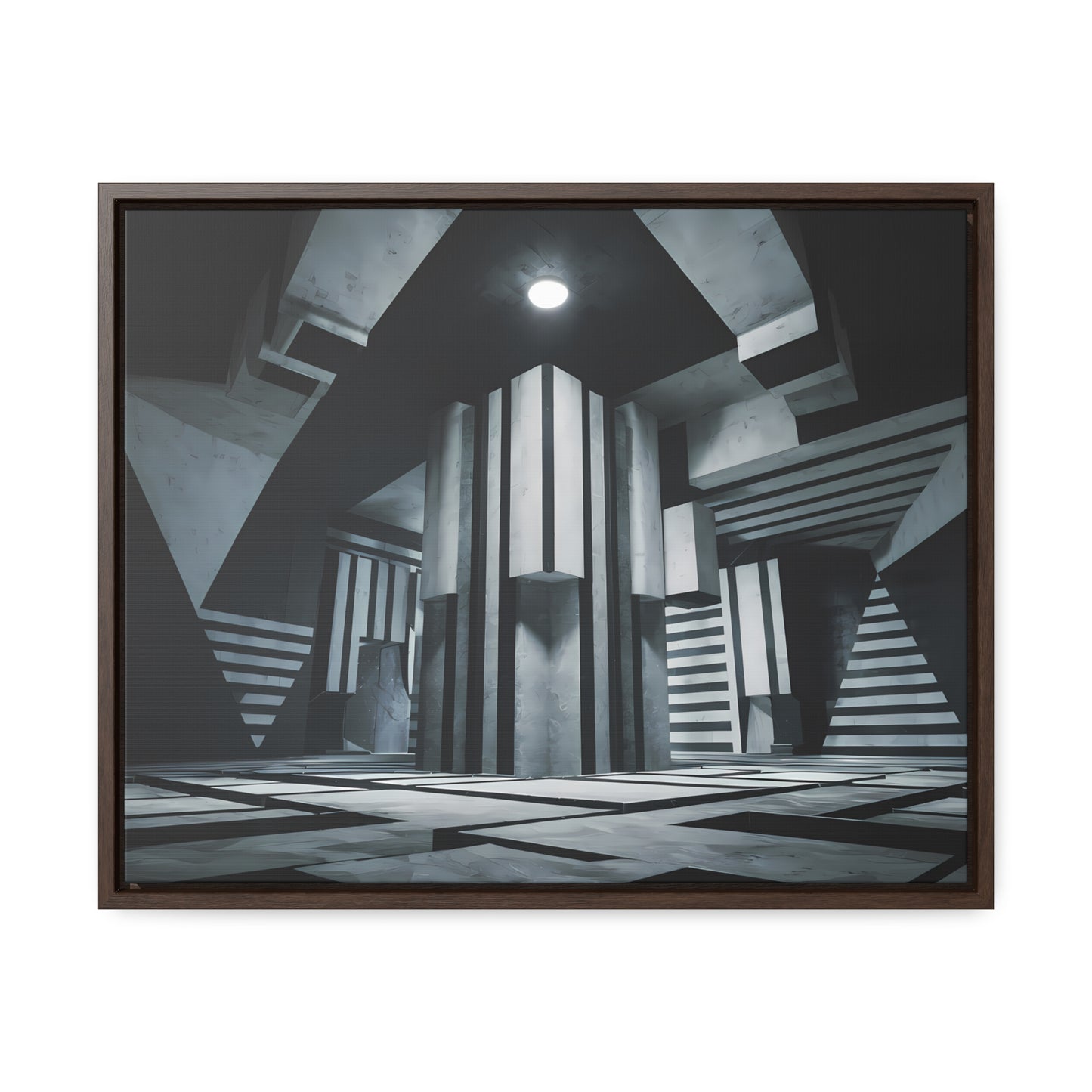 The Geometry of Shadows - Gallery Canvas Wraps, Horizontal Frame