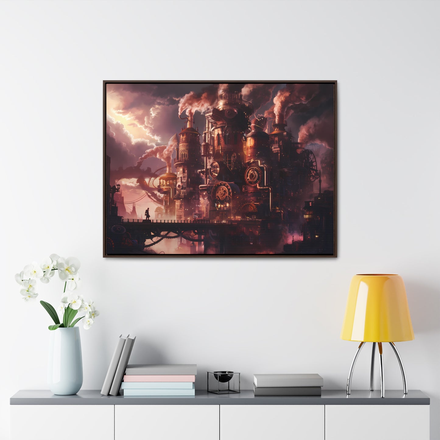 Industrial Twilight - Gallery Canvas Wraps, Horizontal Frame