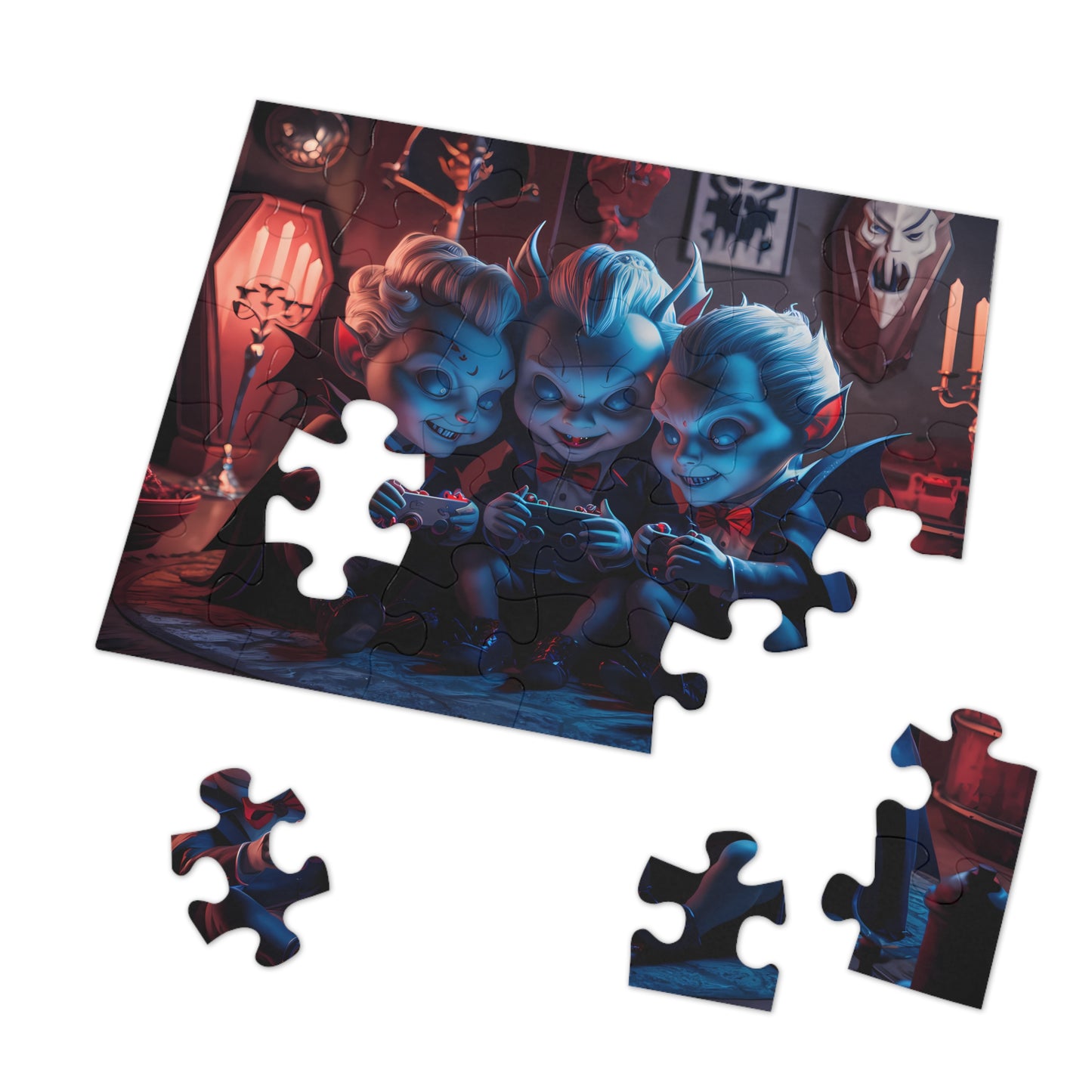 Little Vampires' Game Night - Jigsaw Puzzle (30, 110, 252, 500,1000-Piece)