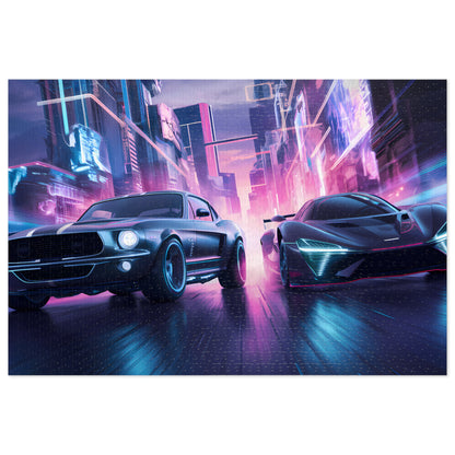 Neon Pursuit - Jigsaw Puzzle (30, 110, 252, 500,1000-Piece)