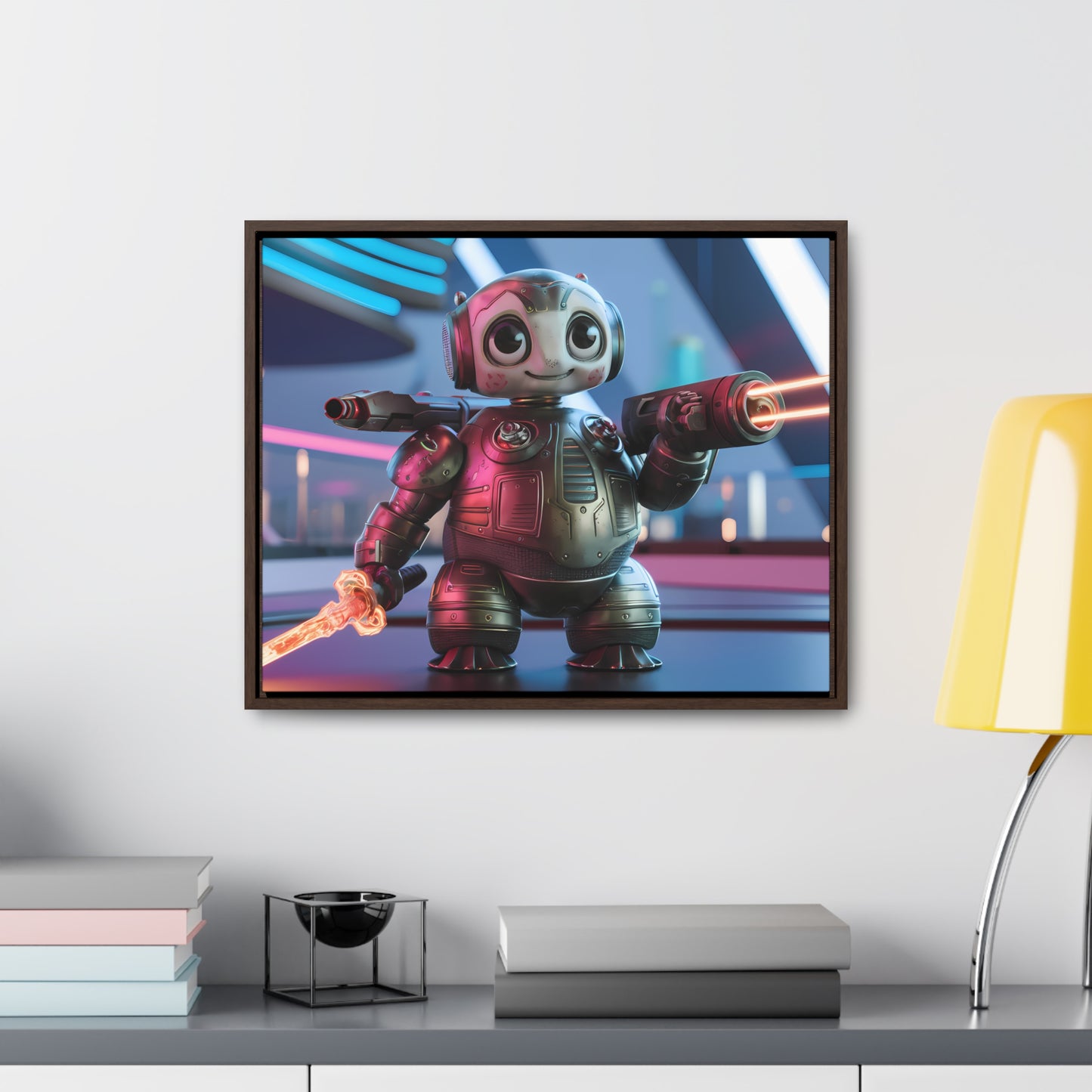 Galactic Guardian Bot - Gallery Canvas Wraps, Horizontal Frame