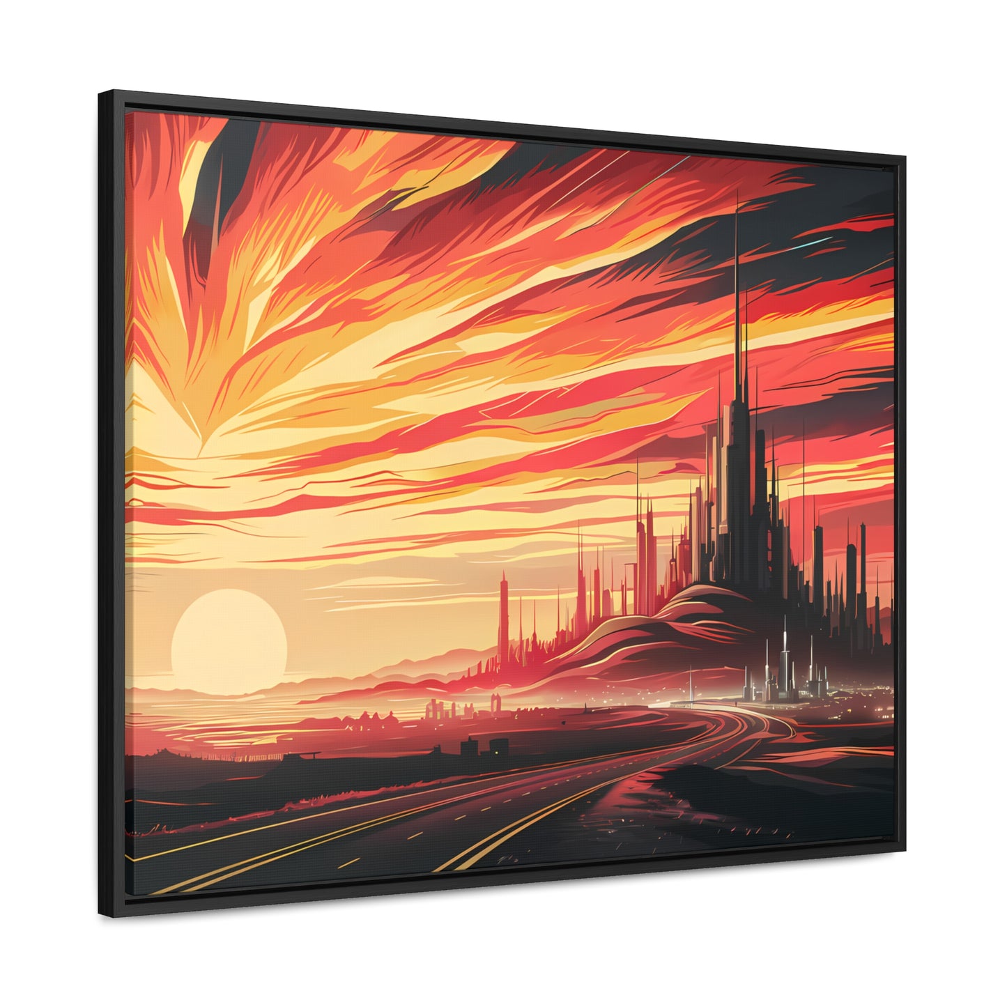 Twilight of the Metropolis - Gallery Canvas Wraps, Horizontal Frame