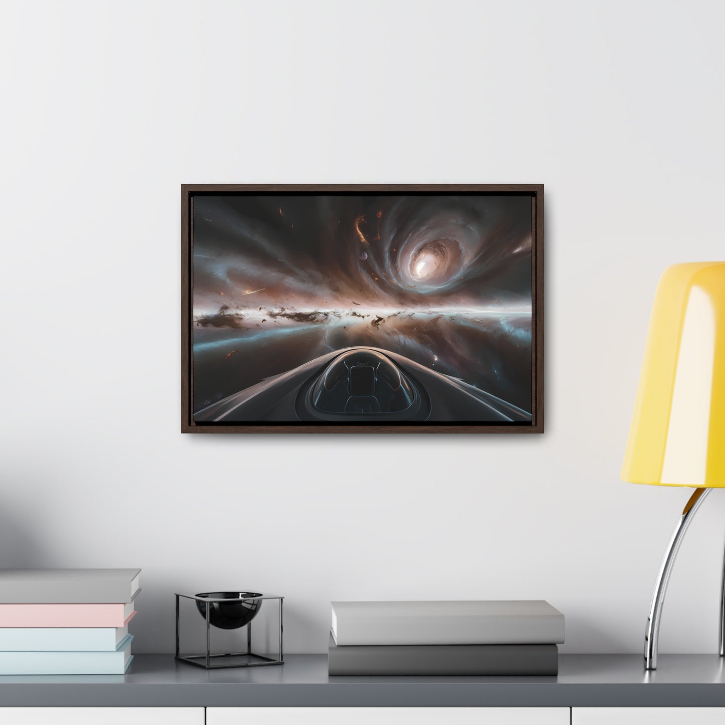 Journey Through the Celestial Abyss - Gallery Canvas Wraps, Horizontal Frame