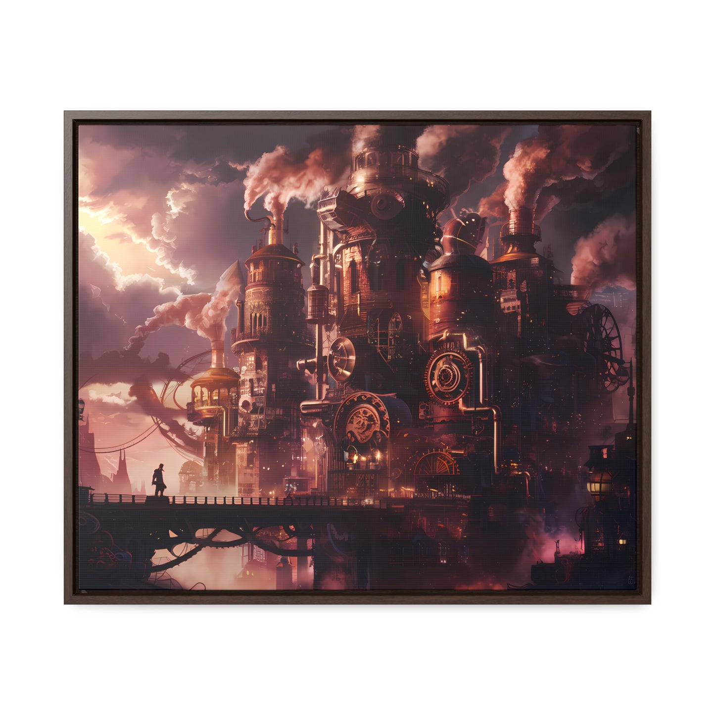 Industrial Twilight - Gallery Canvas Wraps, Horizontal Frame