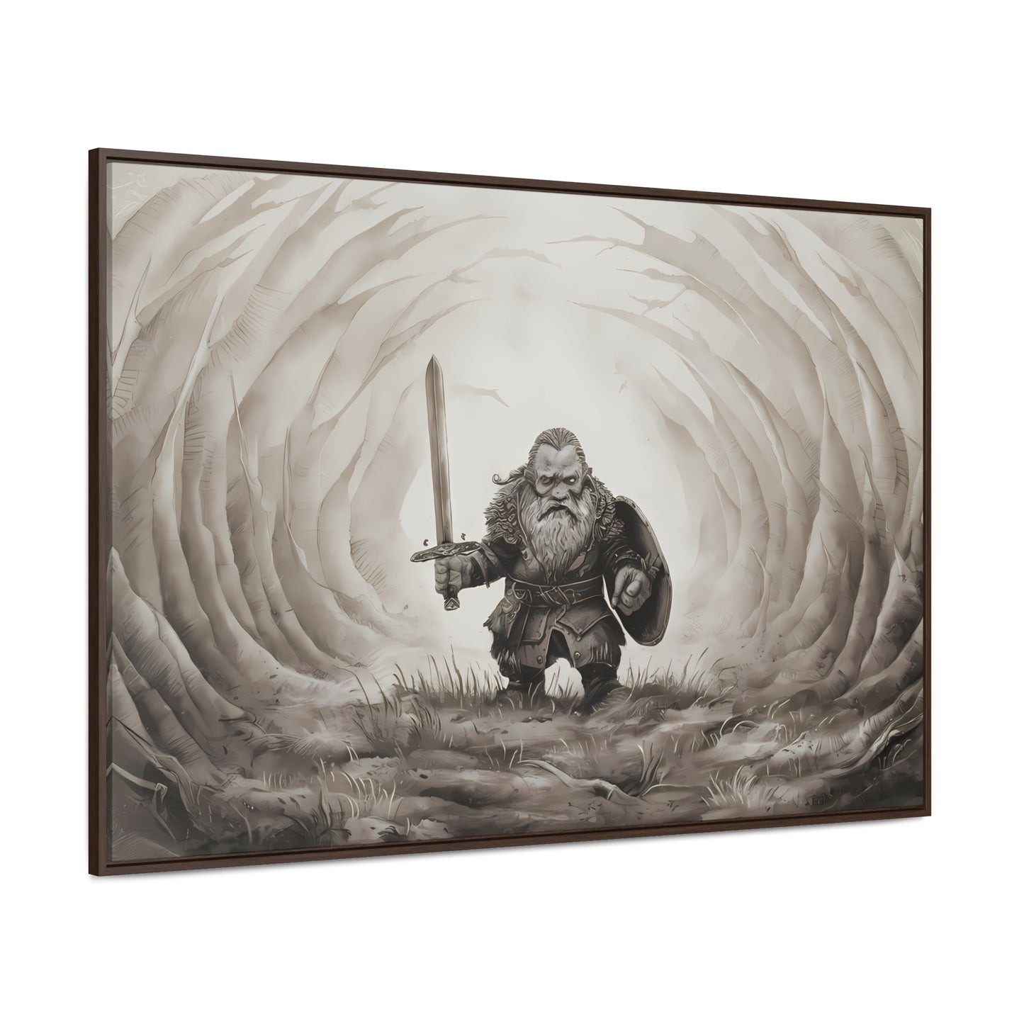 Defender of the Hollowed Path - Gallery Canvas Wraps, Horizontal Frame