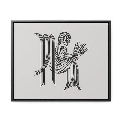 Virgo Lines - Gallery Canvas Wraps, Horizontal Frame