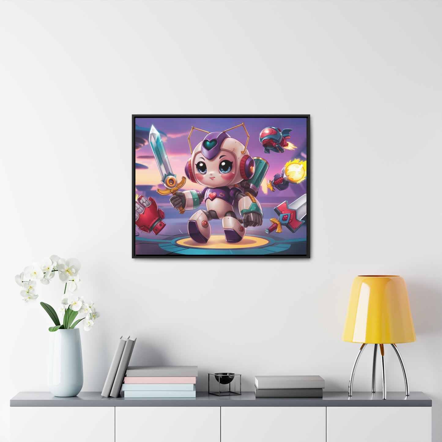 Battle Bot Hero - Gallery Canvas Wraps, Horizontal Frame