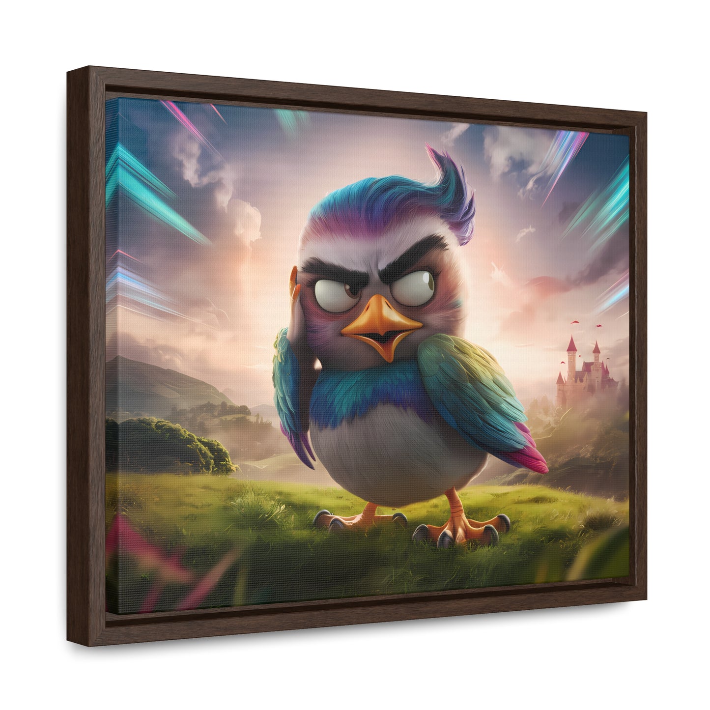 Feathered Fury: The Guardian of the Sky - Gallery Canvas Wraps, Horizontal Frame