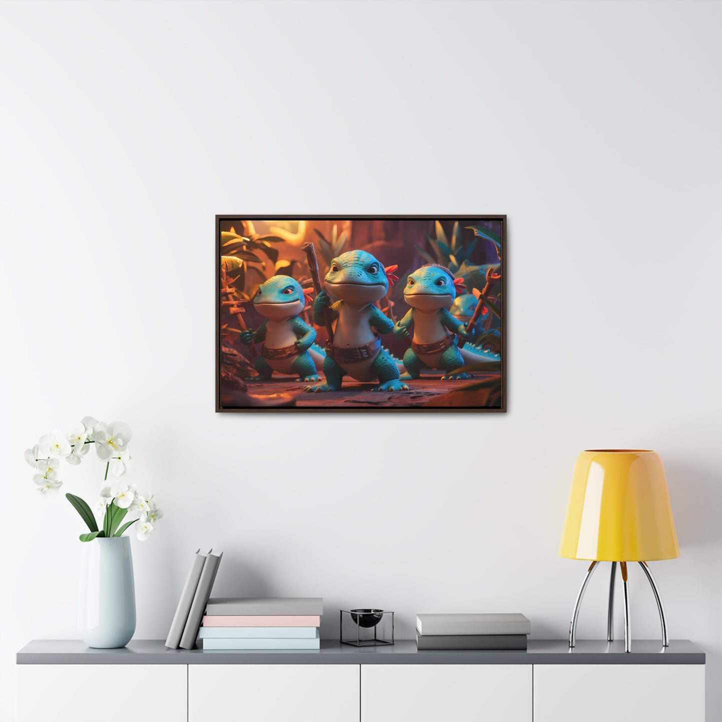 Guardians of the Jungle Tribe - Gallery Canvas Wraps, Horizontal Frame