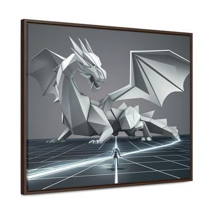 Confrontation in the Digital Realm - Gallery Canvas Wraps, Horizontal Frame